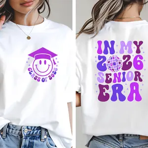 In My 2026 Senior Era Shirts, Class of 2026 Shirts, Senior 26, Trendy Shirts # Senior 2026 # Senior # Senior Shirts # Senior Gifts