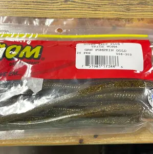 Zoom Trick Worm - Green Pumpkin Gold