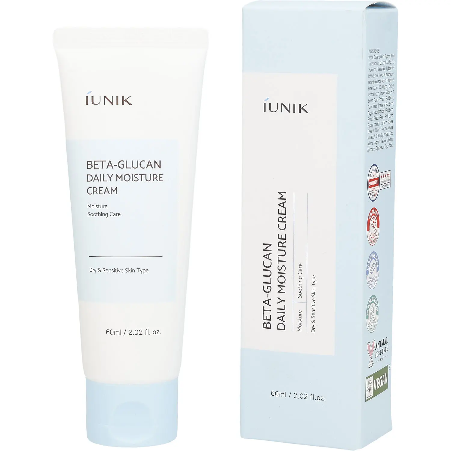 Iunik By Iunik Beta-Glucan Daily Moisture Cream For Women