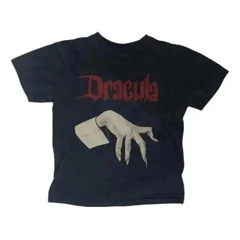 Vintage Dracula Baby Tee: Classic Horror Book Cover Tee