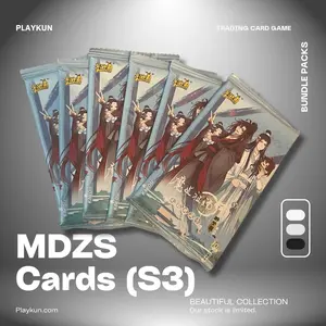 Modaozushi MDZS Grandmaster of Demonic Cultivation Officially Licensed Trading Card Packs Series 3 (6 Packs) (Featuring Wei Wuxian and Lan Wangji) Danmei Novel Collection