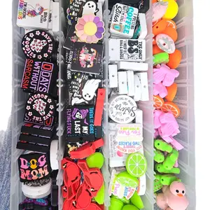 Bags of beaded pens, focals, or acrylic flatbacks