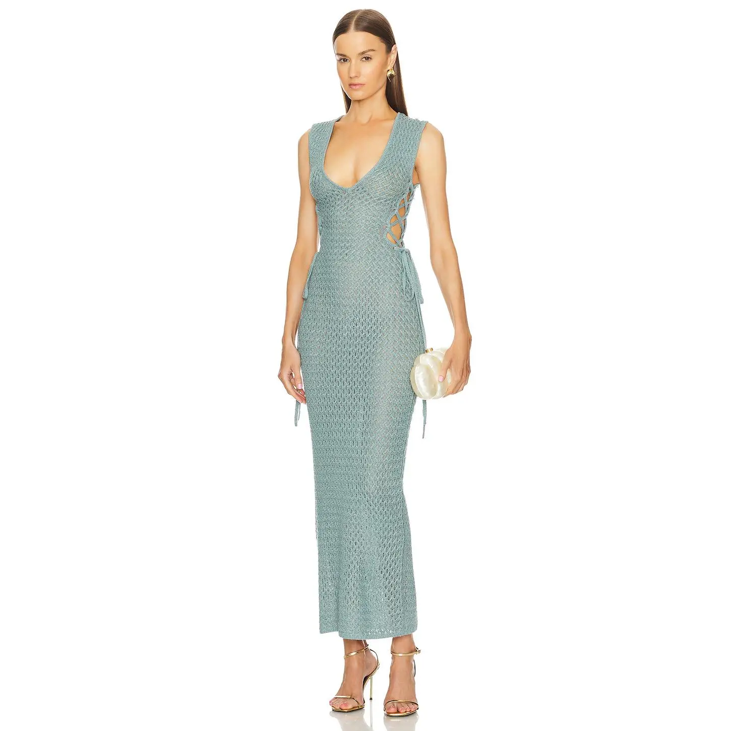 Michael Costello x REVOLVE Kyle Maxi Dress in Teal