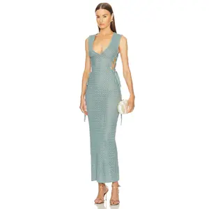 Michael Costello x REVOLVE Kyle Maxi Dress in Teal