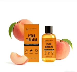 AMZ Shea Butter Body Oil Peach Flavor Body Care Oil Refreshing Hydrating Easy Absorption Nourishing Moisturizing Skintik TikTok Shop item