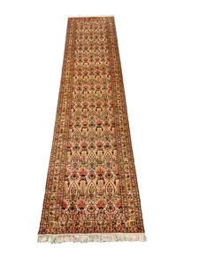 597 - All Over Handmade Silk Kashmir Rug Runner