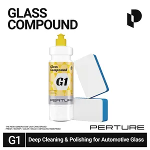 PERTURE G1 Glass Compound - Removes Water Spots, Road Oils, Windshield Haze, Wiper Marks, and Coatings and More to Polish and Restore Automotive Glass
