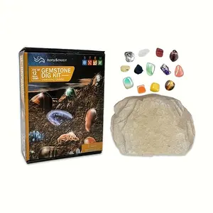 DIY Rock & Mineral Excavation Kit -, Perfect Gift for Archaeology Enthusiasts, Ideal for Halloween, Christmas & Thanksgiving, Jewelry Patterns，Beading&Jewelry Makin home decor