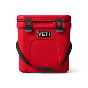 YETI Roadie 24 Rescue Red 22 Qt Hard Cooler - Lightweight Portable with Superior Ice Retention & Durable Hard Shell for Camping Fishing & Tailgating
