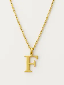 Personalized Initial Letter F Necklace Gold Plated Versatile Design Easy to Wear Stylish Accessory for Any Occasion Choose Your Initial X N H K P S M R Z W Y I B L C F