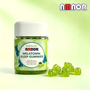 NMNOR 6mg Melatonin Gummies + 4mg Vitamin B6 - Extra Strength Sleep Aid for Faster Fall Asleep & Deep Rest - No Morning Grogginess Relaxation Supplement for Adults - Sea Salt Green Grape Flavor, 60 Chewable Count (30 Day Supply) - Green Grape Flavor, 60ct