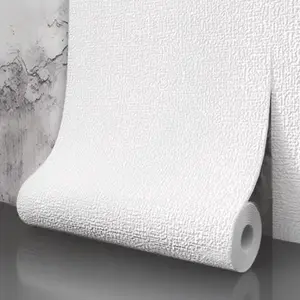 Self-Adhesive Linen Wallpaper Roll, 3D Textured Washable Wall Covering, Waterproof & Moisture-Proof, Easy to Install, Ideal for Living Room, Bedroom, Office, Kitchen, Bathroom, Furniture Renovation, Easy Installation