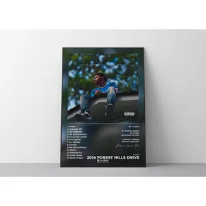 Album Poster 2014 Forest Hills Drive J Cole JCole Poster Rap Poster Album Cover Music Album Music Posters Wall Art Prints Decor Photo
