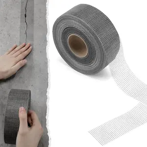 250 ft x 2 Inch Cement Board Joint Tape Self Adhesive Durable Gray Fiberglass Mesh Drywall Mesh Repair Tape for Cement Board Joints Repairing, Sealing and Strengthening