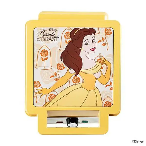 Uncanny Brands Disney Beauty and the Beast Deluxe Waffle Maker