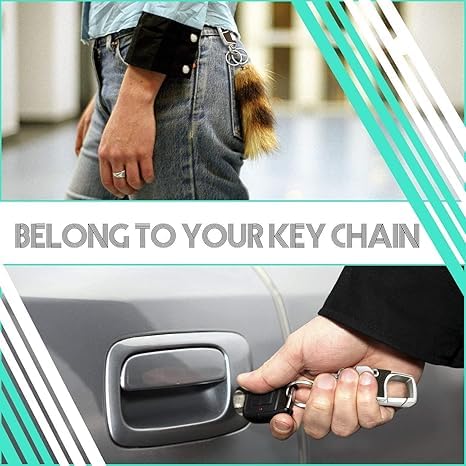 3pcs Heavy Duty Car Key Chains 3 Pack with 2 Metal Key Rings for Secure Key Management Essential Car Accessories