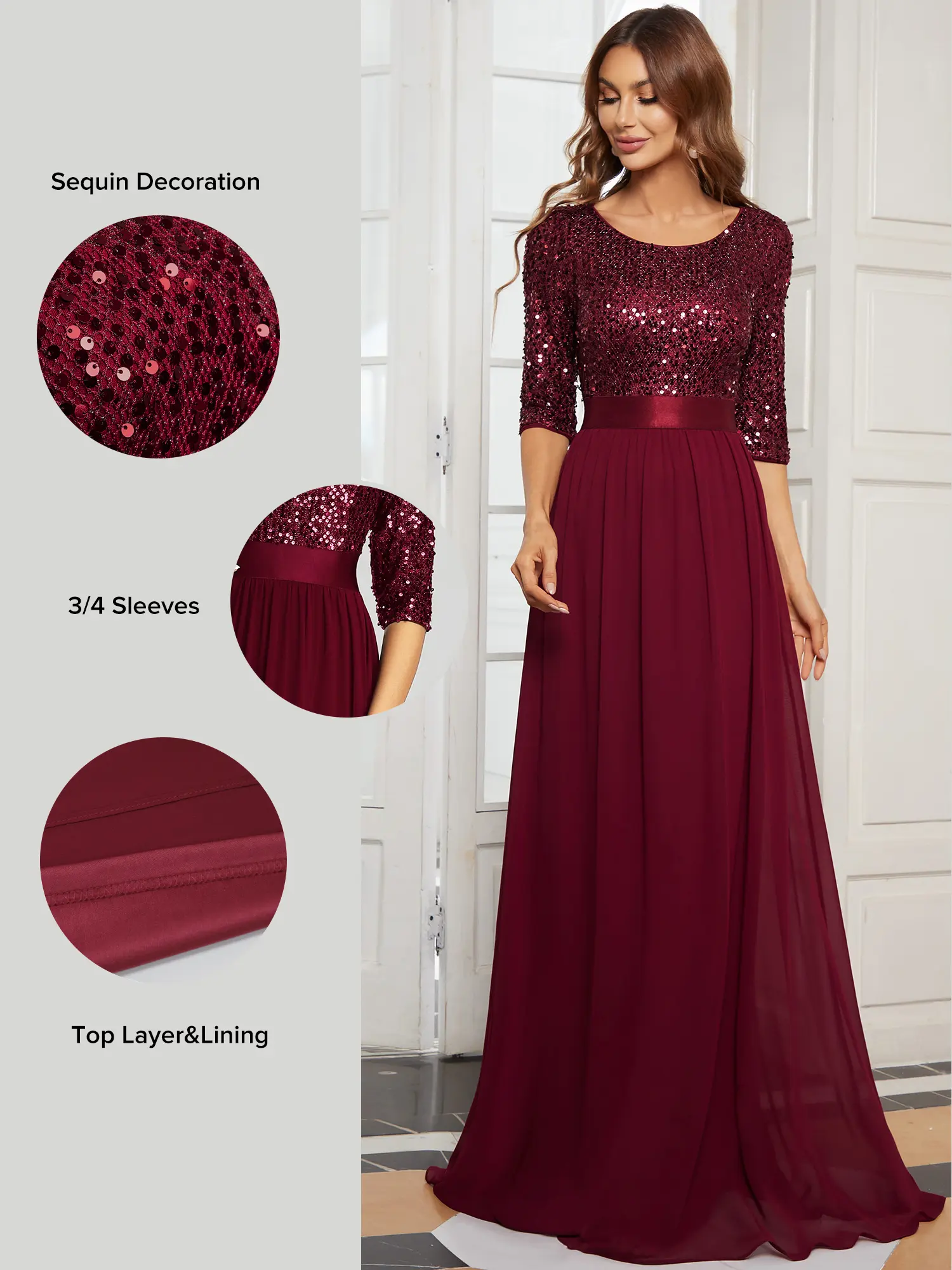 green emerald velvet dress Ladivine 9312 Prom Dress - Black