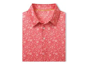 DTWOOO Brand - WATERMELON PETAL STEP - Men's Print Performance Polo