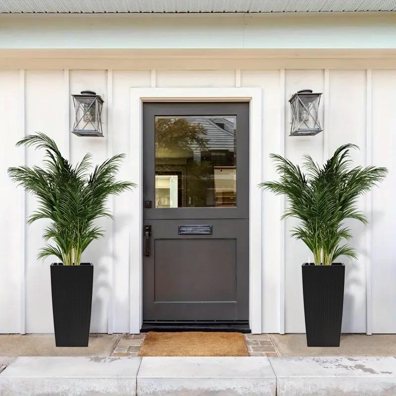 30" Tall Large Flower Pots Planter with Self-Watering Drainage Holes & Inner Trays | Indoor Outdoor Plant Pot with Water Level Monitor, Inner Bucket | Self-Watering Planter for Garden, Patio, Porch, Backyard 30" Tall Large Flower Pots Planter with Self-Watering Drainage Holes & Inner Trays | Indoor Outdoor Plant Pot with Water Level Monitor, Inner Bucket | Self-Watering Planter for Garden, Patio, Porch, Backyard