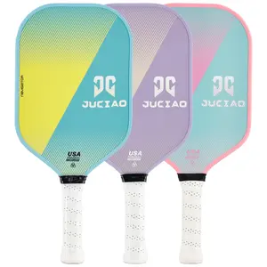 JUCIAO High Grit & Spin Carbon Fiber Surface pickleball paddles (16mm) pickleball  ball Slim Jim Pickleball Paddle