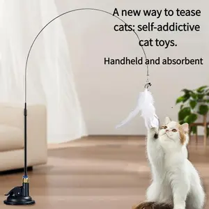 Viral Cat Toy! Suction Cup Feather Wand That Cats Go Crazy For