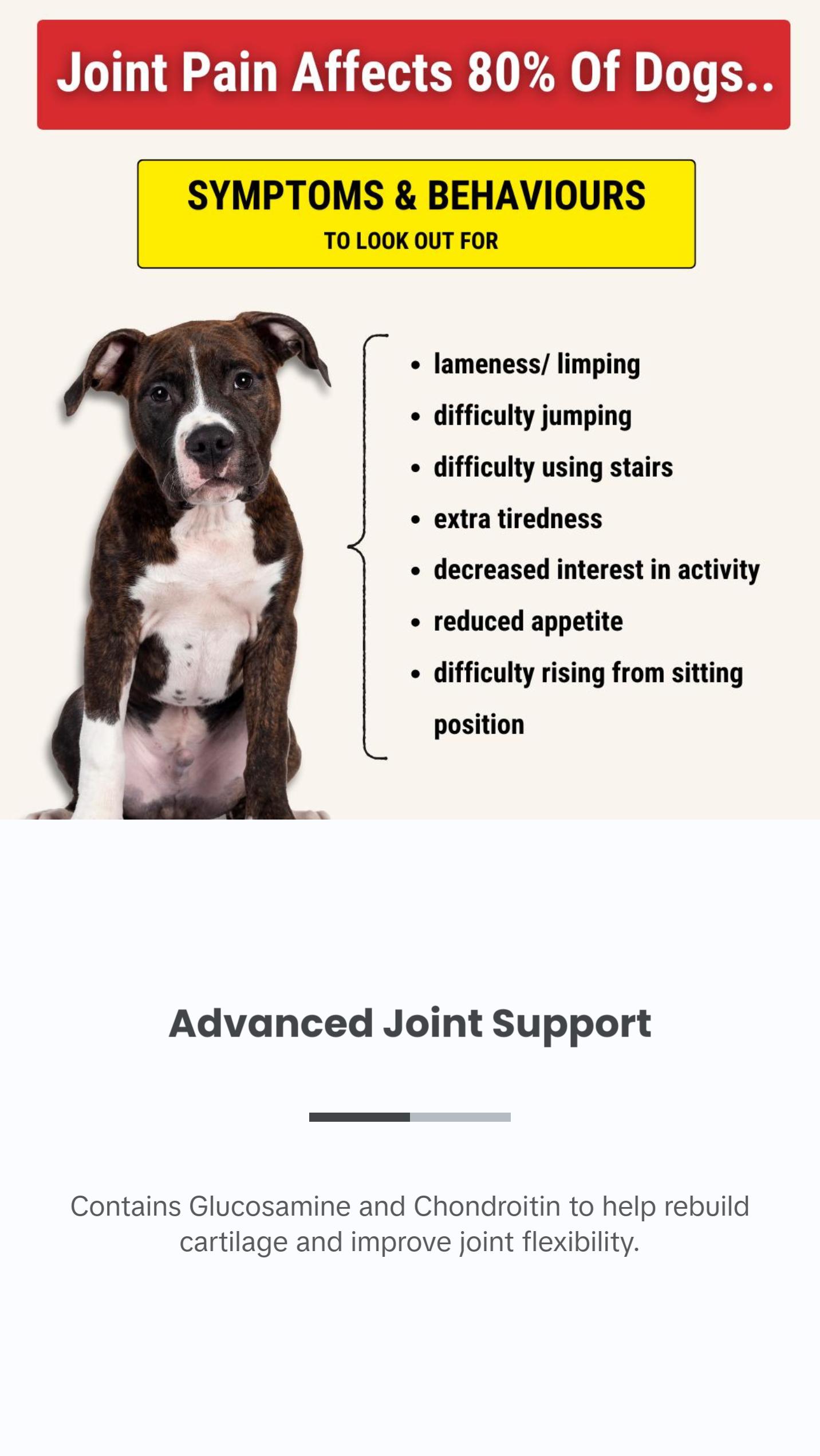 TRATEZ Hip & Joint Supplement for Dogs - 60 Duck-Flavored Soft Chews with Glucosamine, Chondroitin, MSM, Green-Lipped Mussel