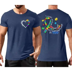 Autism Awareness Shirts for Men Autism Tshirt Mental Health Tops Autism Support Short Sleeve Tees