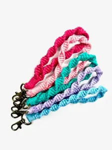 Kenley Keychain Boho Chic Macrame Wristlet