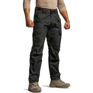 Men's Tactical Pants, Water Resistant Ripstop Cargo Pants, Lightweight Work Hiking Pants, Outdoor Apparel