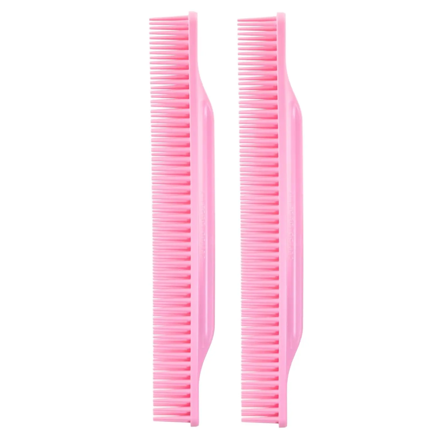 Allegro Combs #70 Wide Tooth Combs Defining Brush Comb 3-Row Wide Tooth For Curly Hair Comb For Women Curly Hair, Hair Stylists Hair Comb 2 Piece (Light Pink)