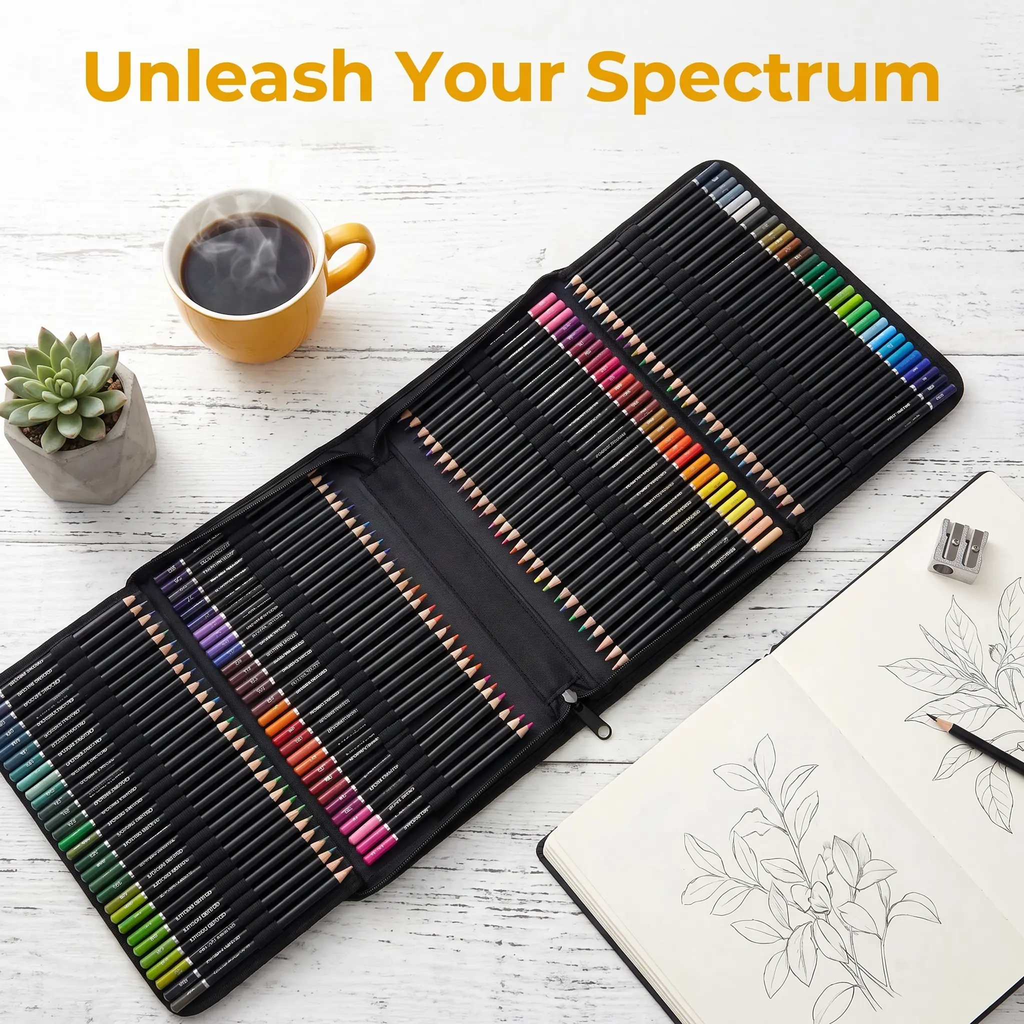 180PCS Colored Pencils Set, 180 Premium Soft Core Colored Pencils for Artists Adults Coloring Drawing, Portable Zipper Case