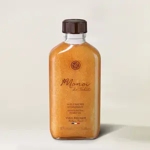 Yves Rocher Monoi de Tahiti Moisturizing Pearly Oil - 100ml Lightweight Scented Hydrating Body Care Formula for Radiant Skin & Hair
