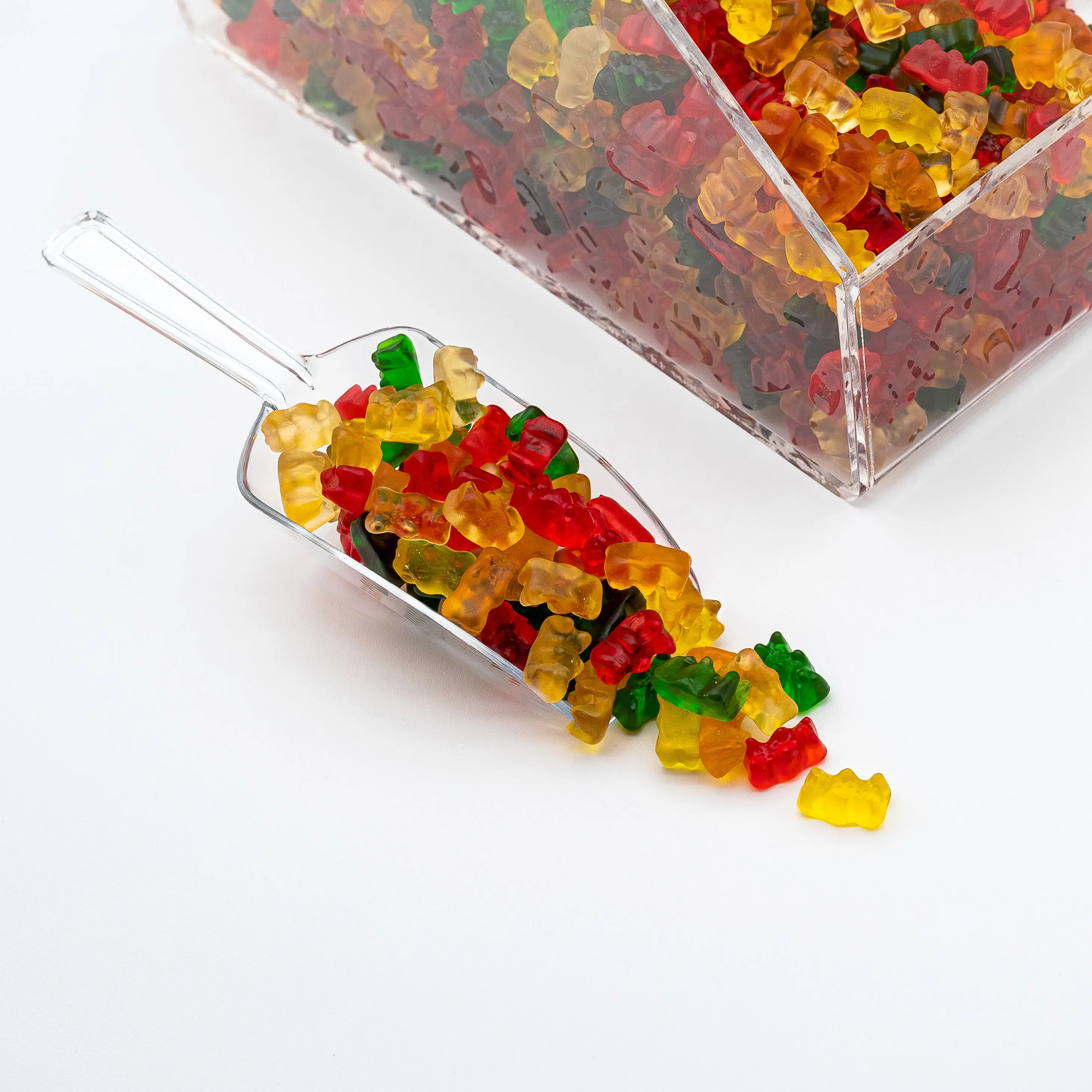 Original 5 Flavor Gummy Bears - Sweet And Chewy Candy With Lemon, Raspberry, Strawberry, Orange, and Pineapple Flavors - 8 oz & 1 lb Candy Bag