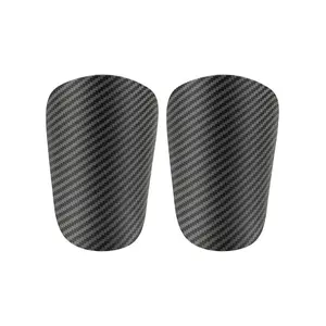 Football shin guards - Carbon fiber pattern, suitable for both adults and children. Small shin guards for football training protection equipment, insert-type calf protectors