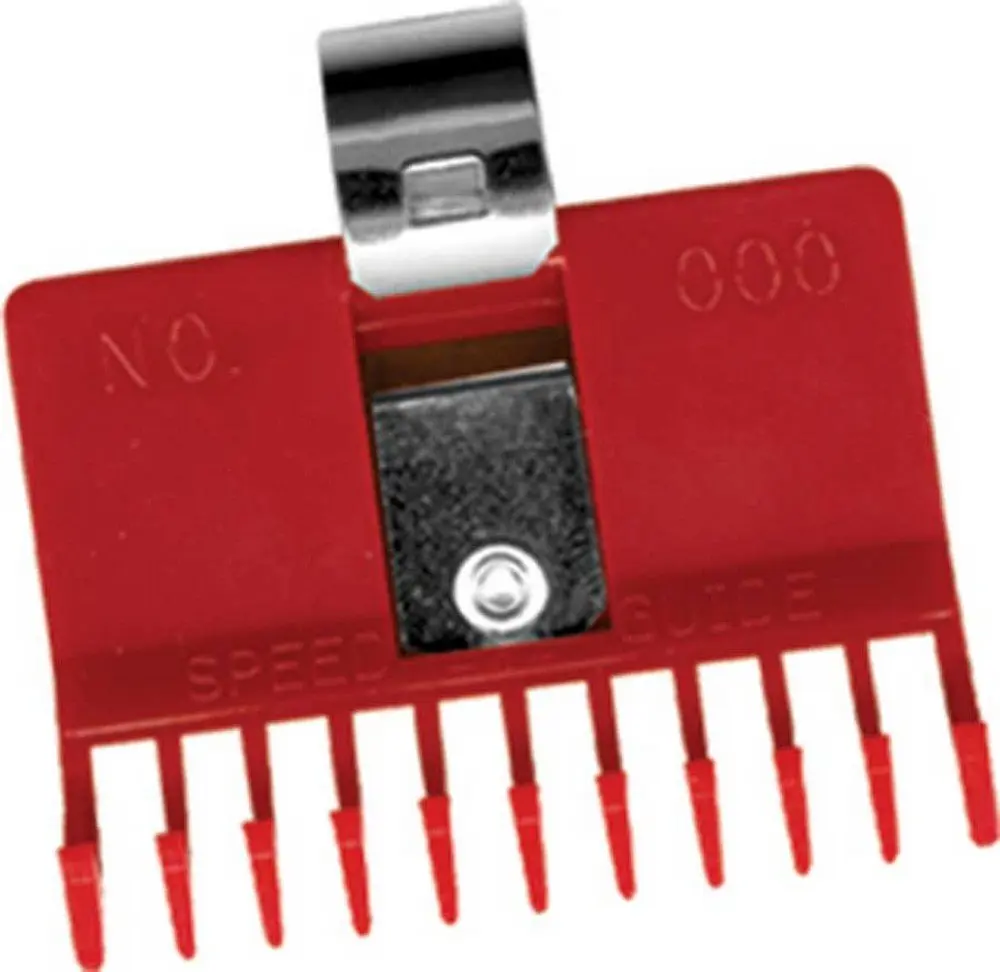 Speed-O-Guide Universal Clipper Comb Attachment No.000 Red 1/32-inch