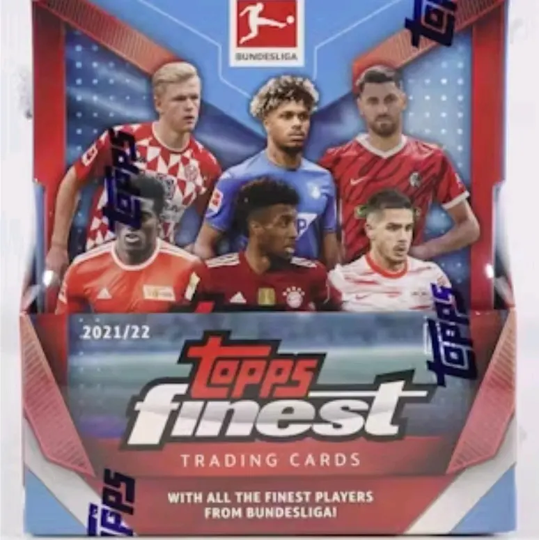 Topps Finest 2021/22 Bundesliga Soccer Hobby Box - Includes 2 Mini Boxes, Master & 2 Mini Boxes, Factory-Sealed Cards Featuring Top Players