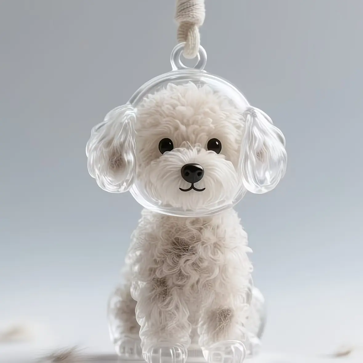 Transparent Pet Memorial Cup, Cute Dog Shape Ornament, Lightweight Home Office Decor, Durable Plastic Material, Mini Memorial Figurine