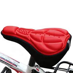 Thick Gel Shock Absorbing Bike Seat Cover, Super Soft Silicone Unisex, Mountain Road Bicycle Breathable Anti-Slip Saddle Protector Cycling Accessory Bicycle Accessories