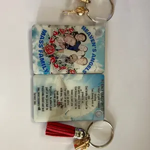 Custom design keychain with resin finish