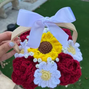 Crochet Flower Basket