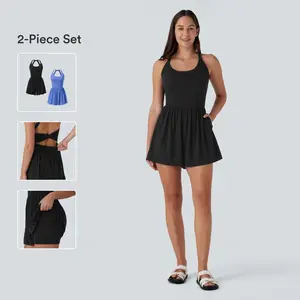 Halara 2-Piece Pocket 2-in-1 Romper-Easy Peezy Edition Set