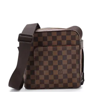 Pre-owned Louis Vuitton material Messenger Bags Olav Handbag Damier PM by Rebag