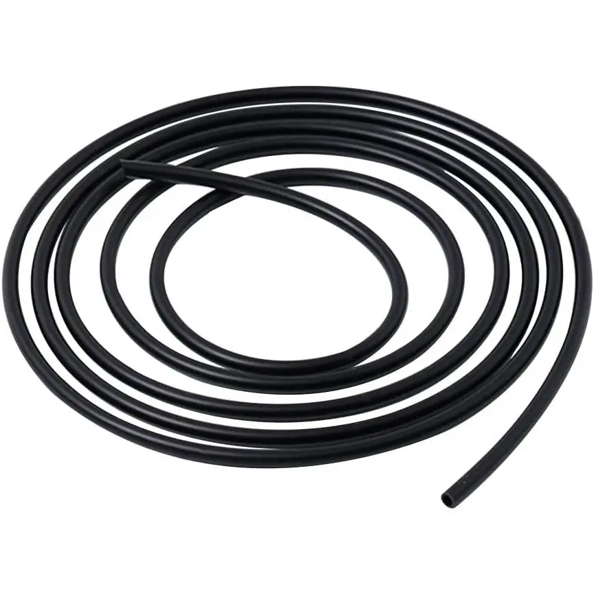 3/16" ID x 5/16" OD Black Food Grade Silicone Tubing - 10 Feet High Temp Pure Hose for Pump Transfer