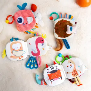 2/4 Piece Set Cloth Books Early Education Toys, Tear-Proof 3D Tail Design, Bite-Safe Learning Book, Various Themes, Ideal Daily Study Tool