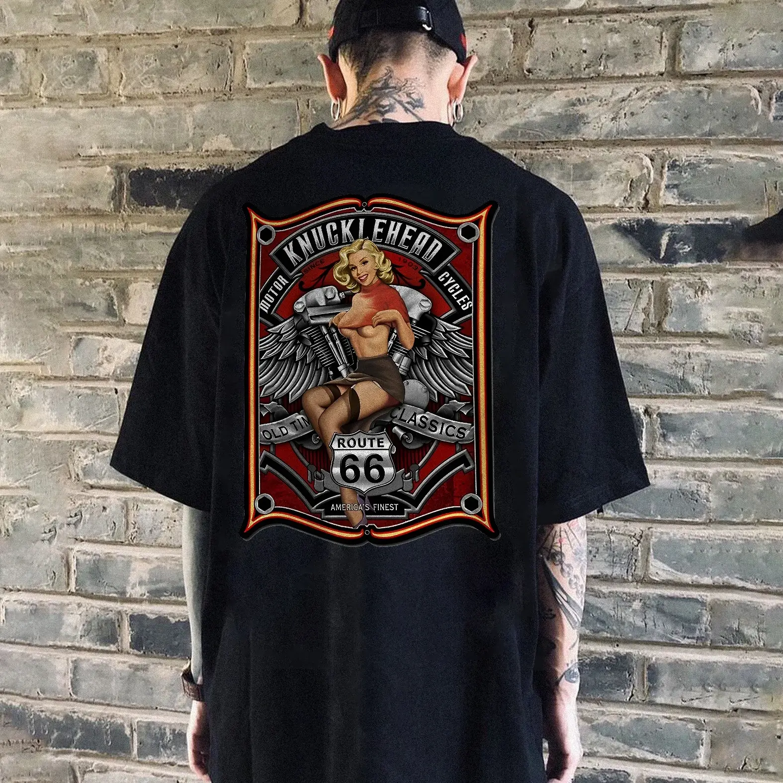 Motor Knucklehead cycles T-shirt