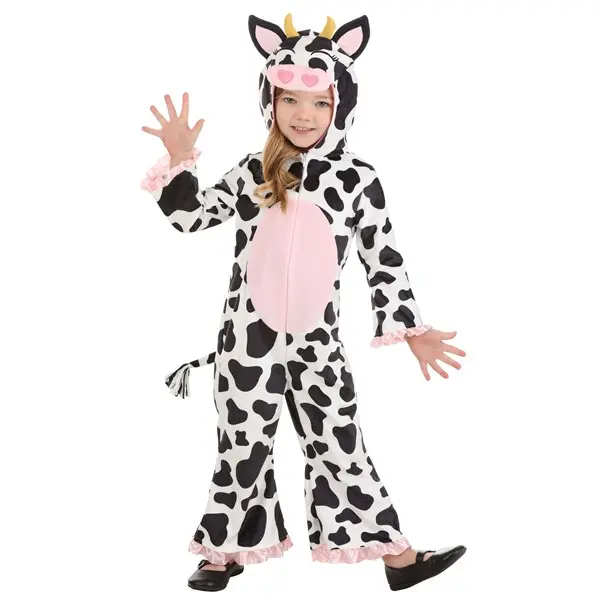 Girl's Toddler Cute Cow Costume