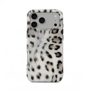 White Snow Leopard Phone Case, Mob Wife Snow Leopard Aesthetic Phone Case, White Cheetah Aesthetic Cover for Iphone 17 Promax, 17 Pro, 16 Promax