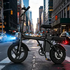 Lightweight Folding Mini Ebike - 14-Inch, 500W Motor, Aluminum Frame, 22Mph Top Speed, 40 Mi Range, Portable Adult Bike for Campus Commute, Grocery Runs, Mini Bike