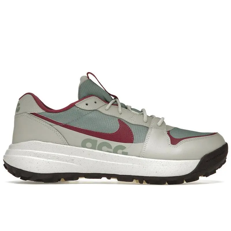 Nike Men's ACG Lowcate Mica Green Rosewood Light Bone Hiking Shoes, from StockX