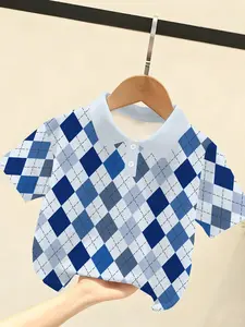 Boys Girls Polo Shirt, Simple Collar Design, Casual Daily Wear, Weekend Outing, Holiday Party, Summer Fashion